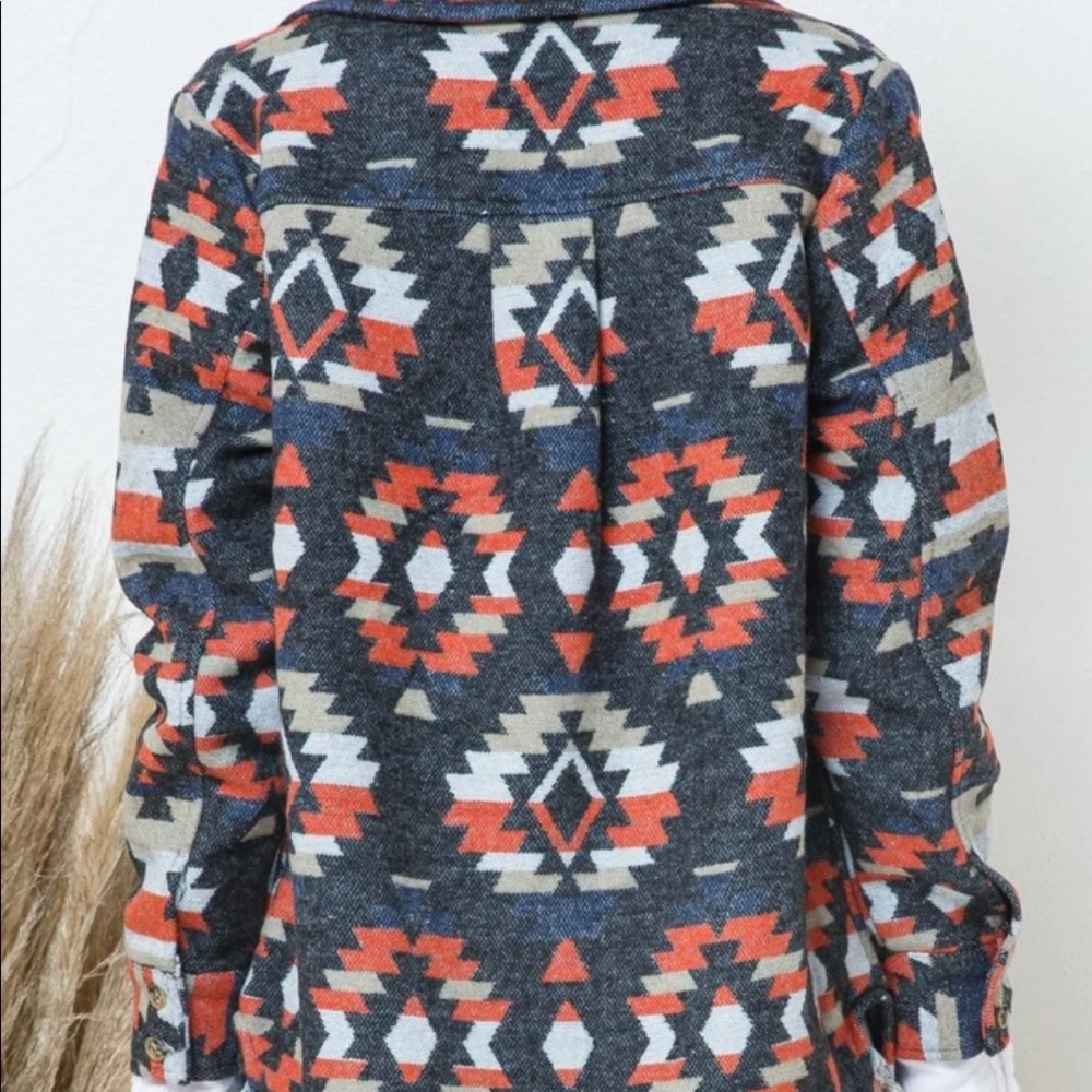 Aztec button up jacket - Picture 2 of 2